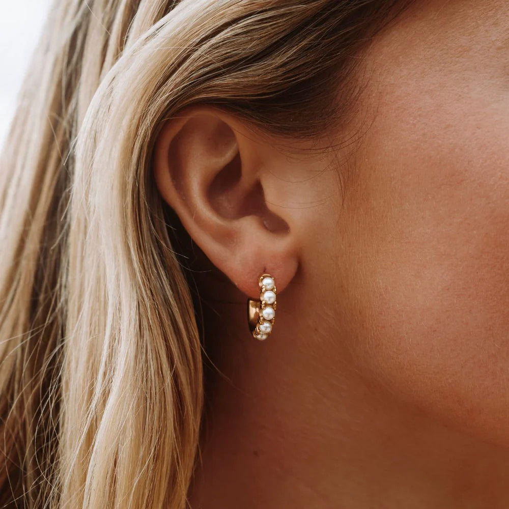 Boucles d'oreilles mini-perles Huggies