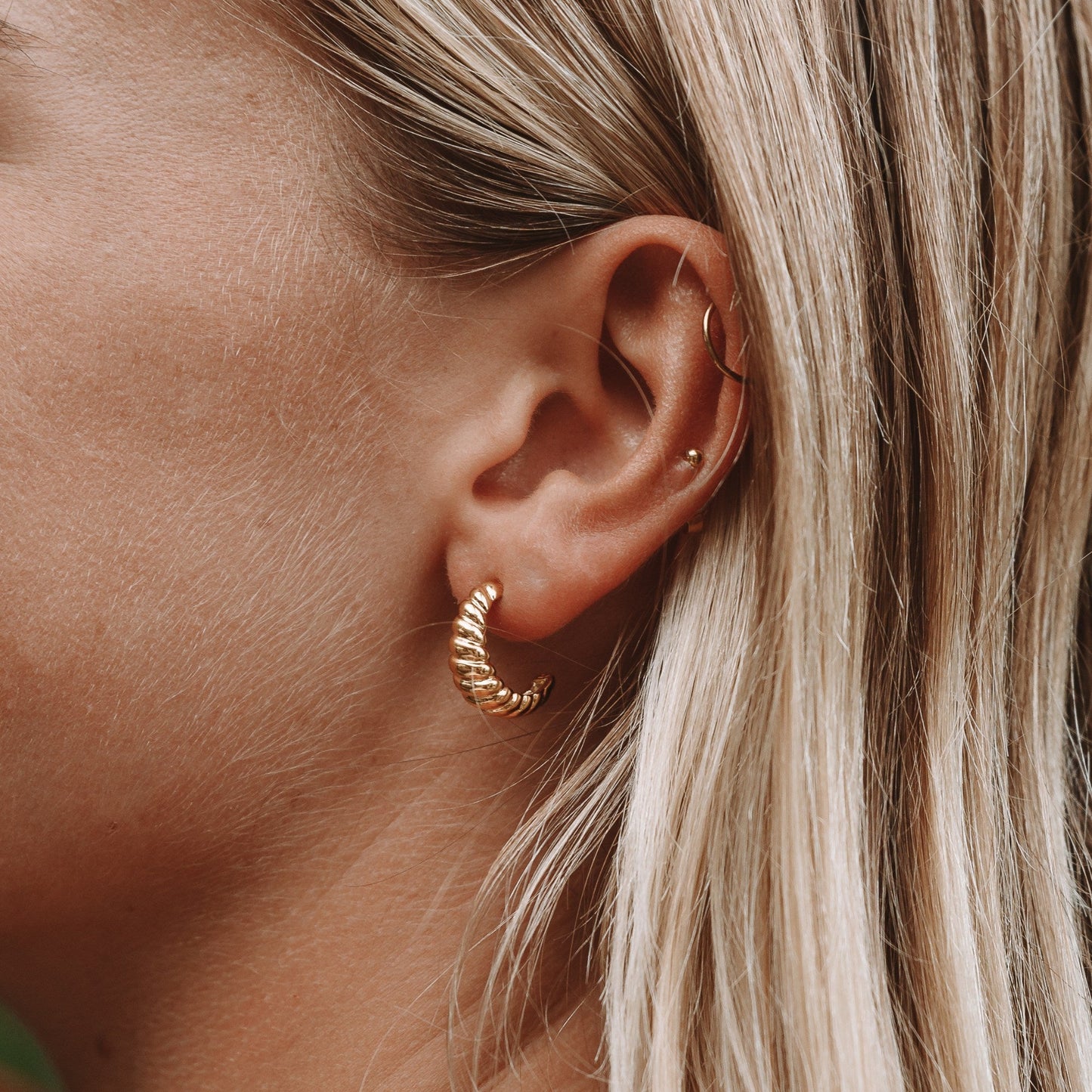 Croissant Hoop Earrings