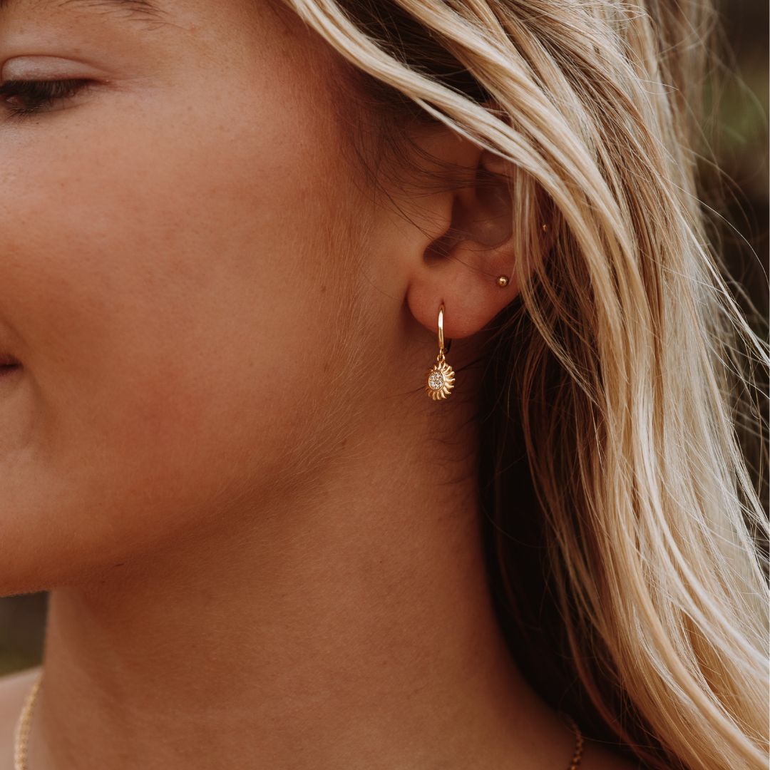 Boucles d'oreilles créoles Hélios