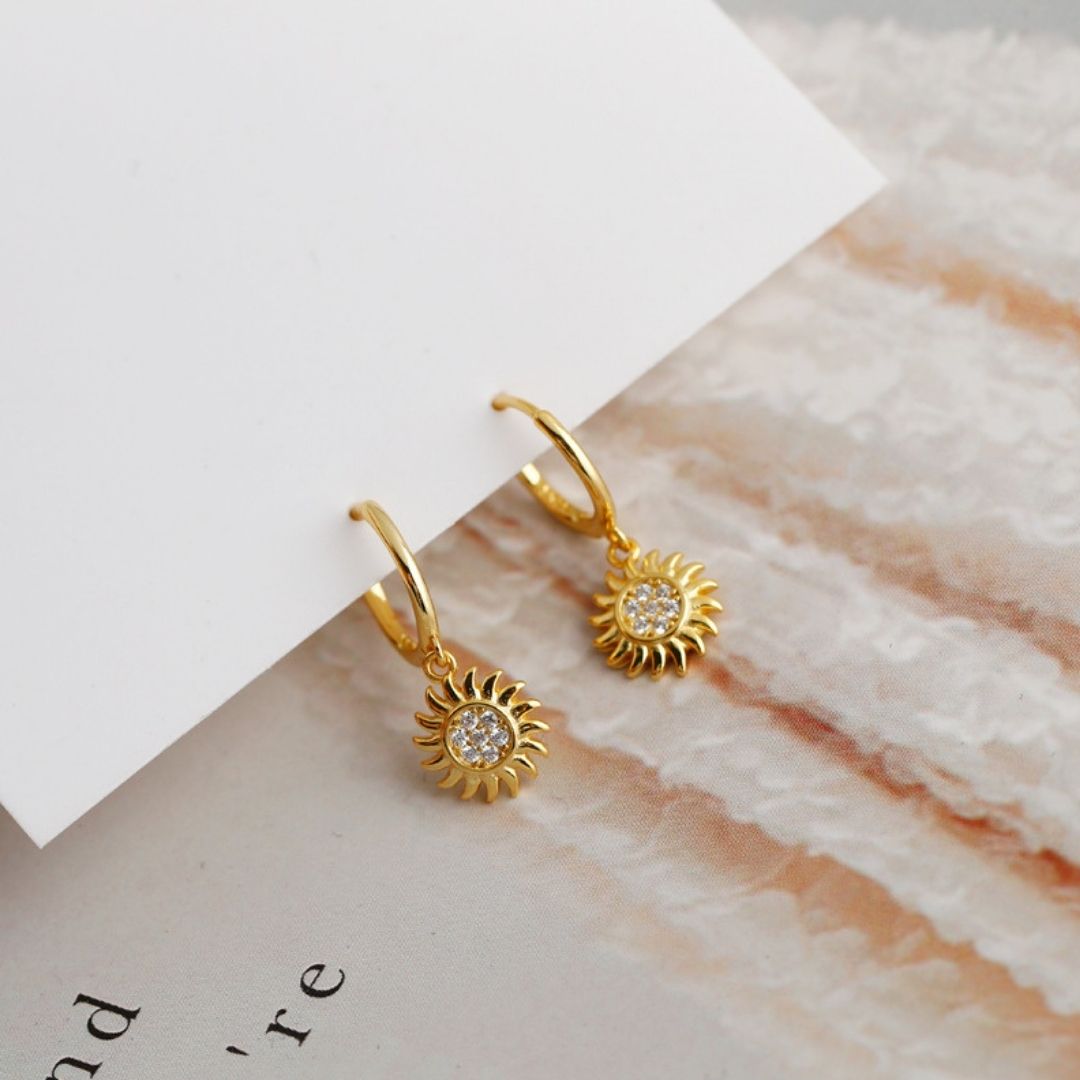 Boucles d'oreilles créoles Hélios