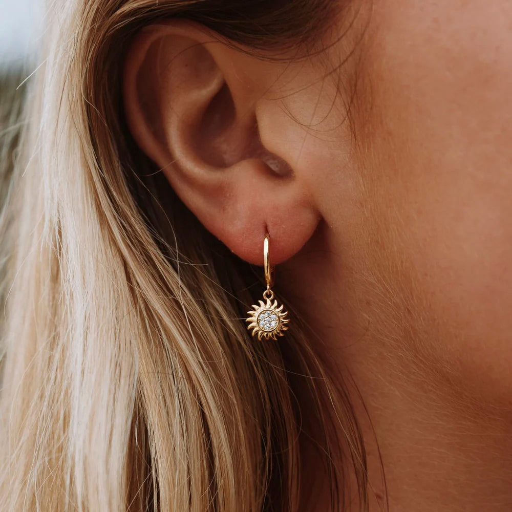 Boucles d'oreilles créoles Hélios