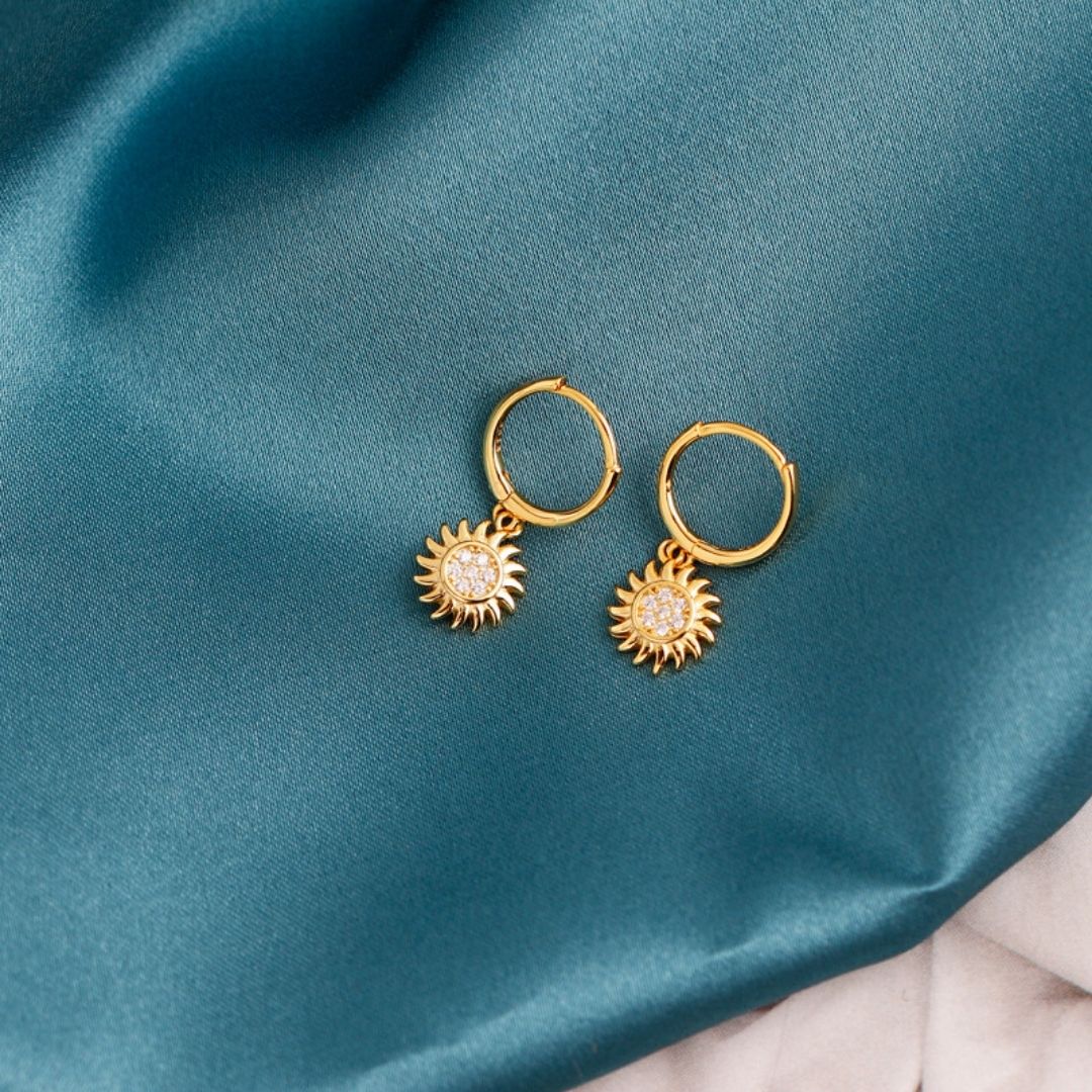 Boucles d'oreilles créoles Hélios