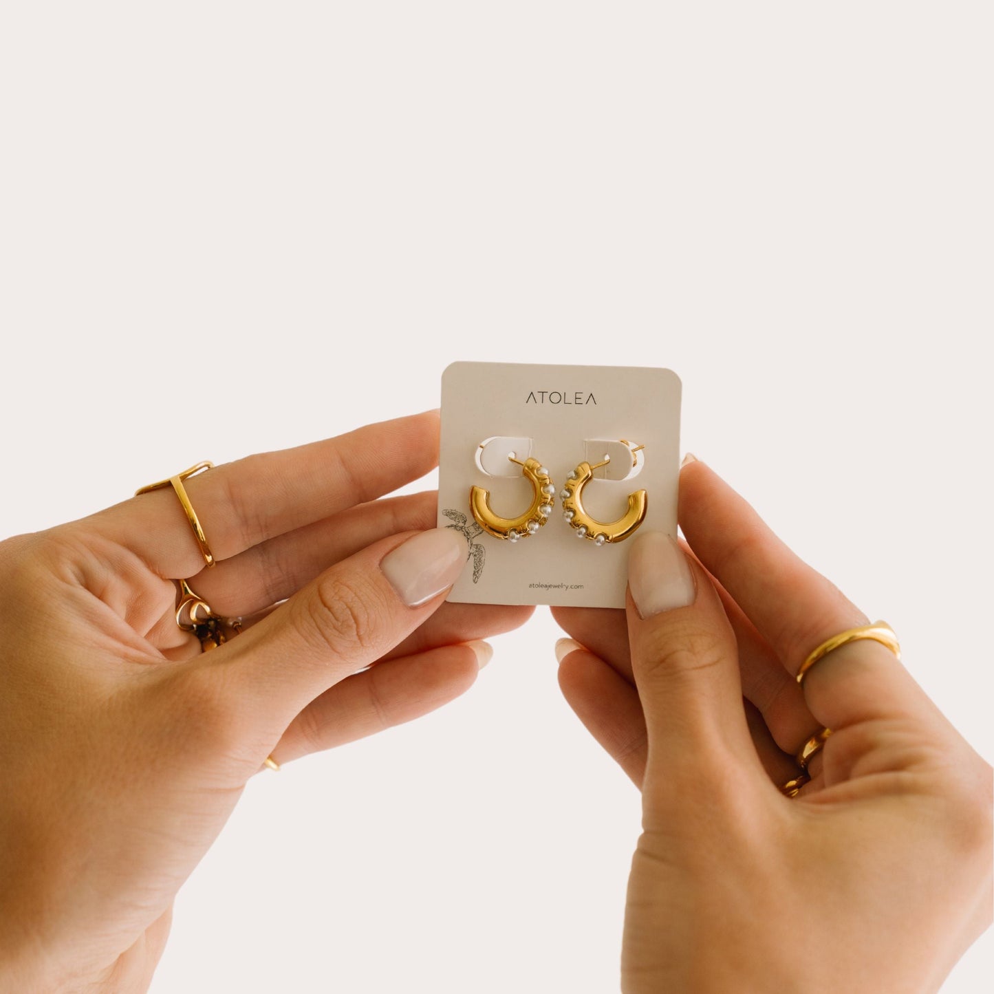 Boucles d'oreilles mini-perles Huggies