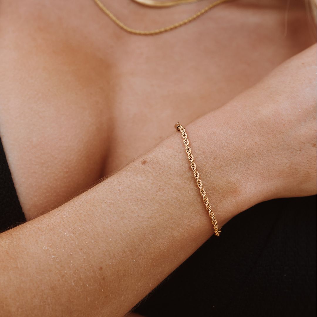 Bracelet chaîne en corde "Calvi"