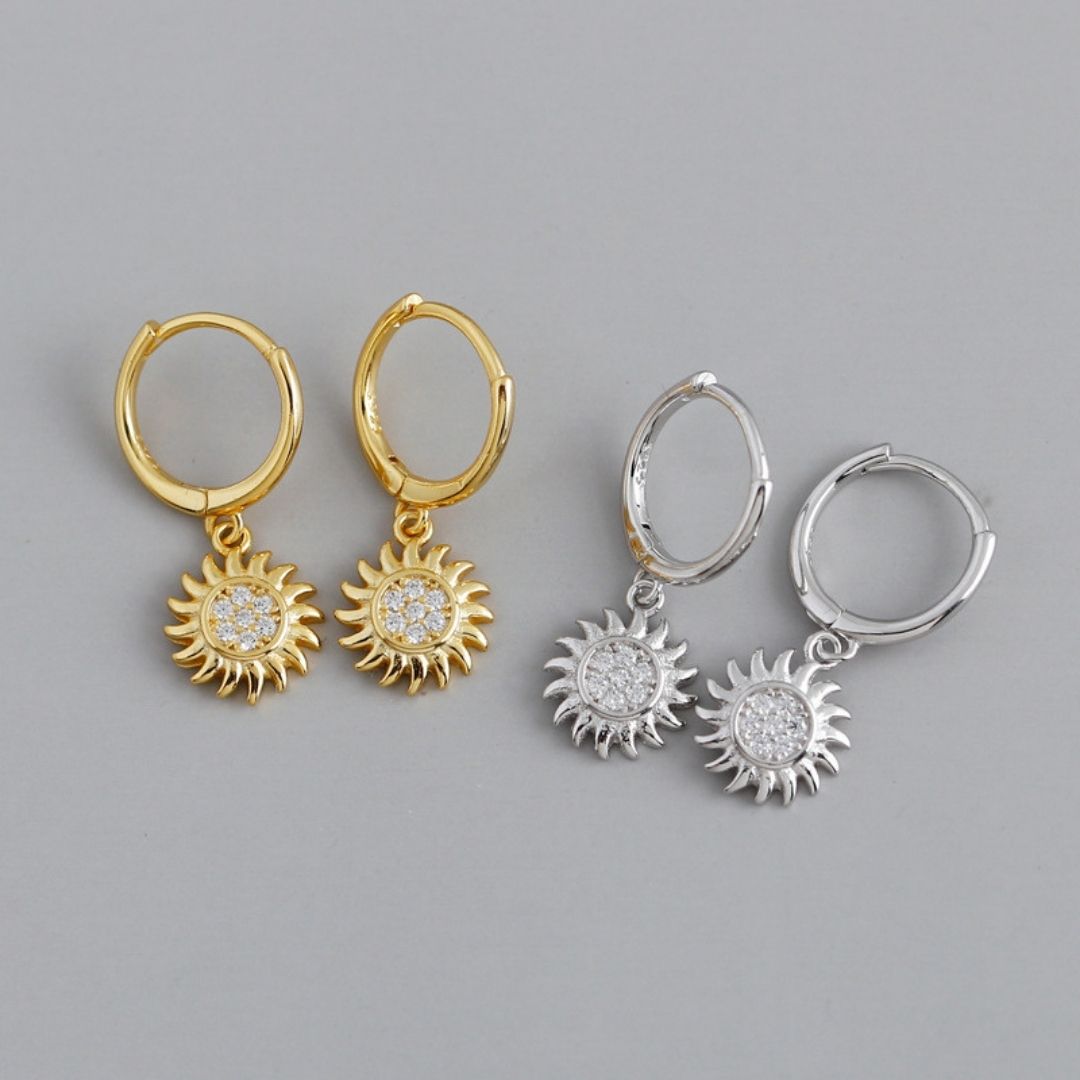Boucles d'oreilles créoles Hélios