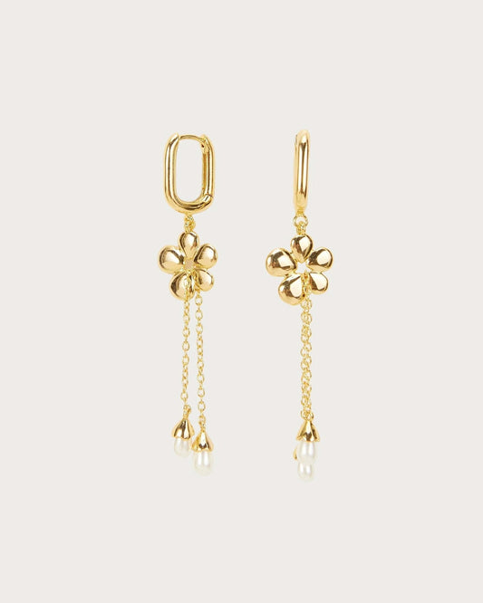 Boucles d'oreilles pendantes Camille Flower