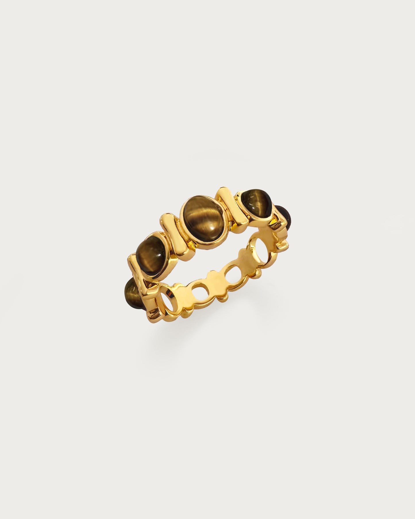 Bague en œil de tigre