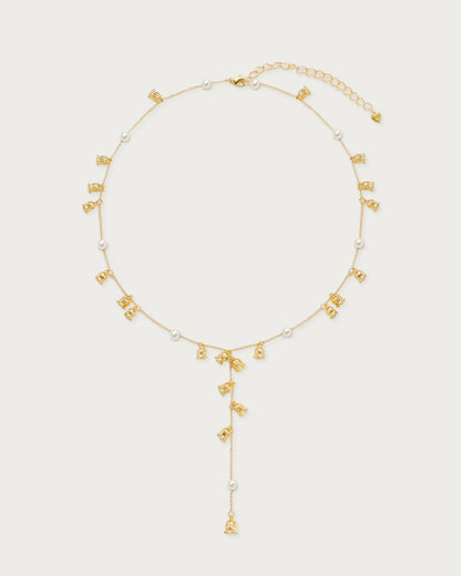 Collier Lariat en perles de muguet