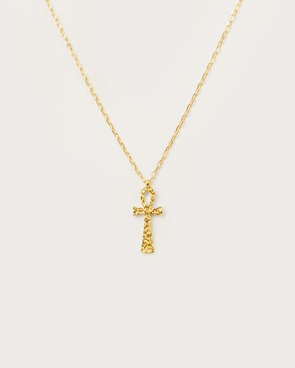 Collier Ankh texturé