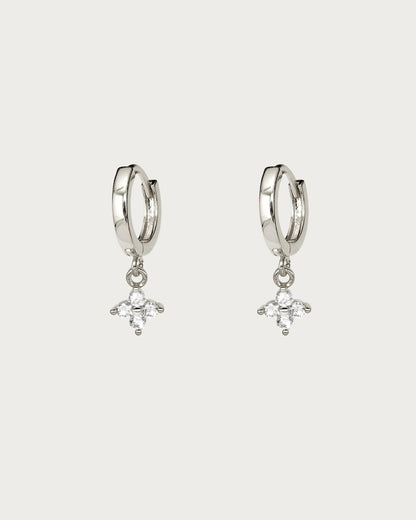 Mini-boucles d'oreilles créoles Clover