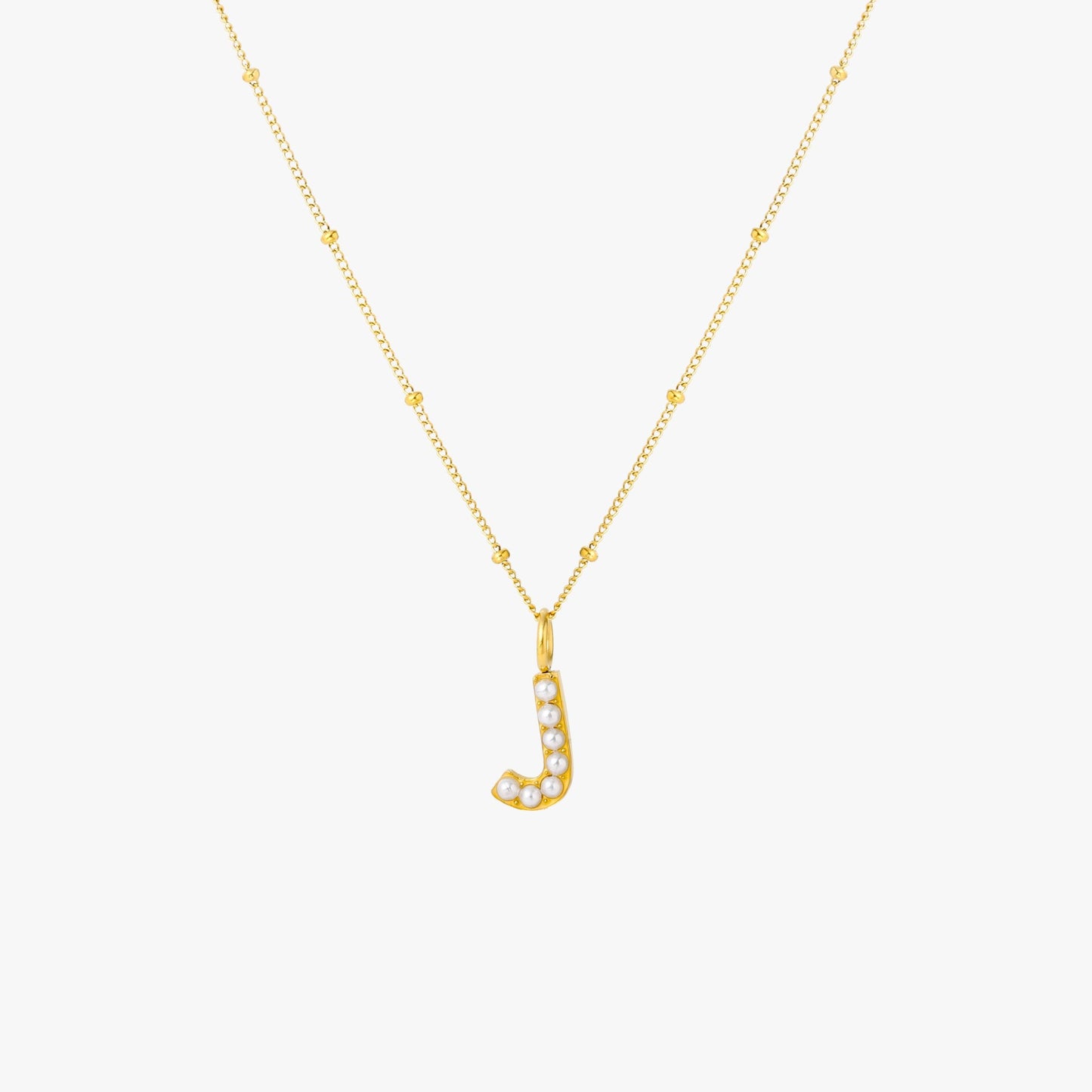 Pearl Initial Necklace