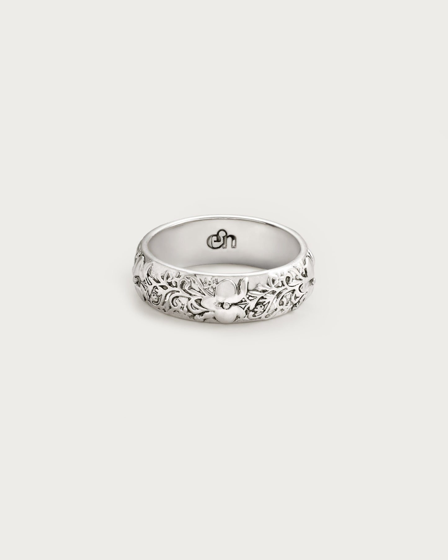 Serenade of Orchid Ring in Silver