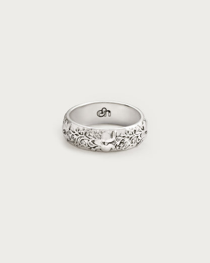 Bague Sérénade d'Orchidée en Argent