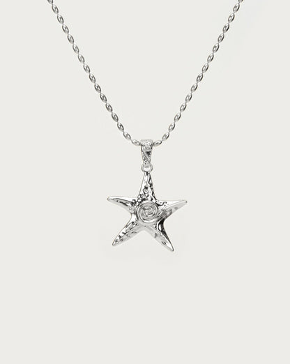 Silver Starfish Necklace