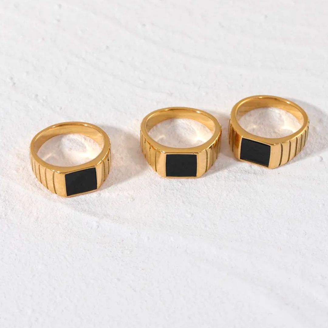 "Kaya" Onyx Ring