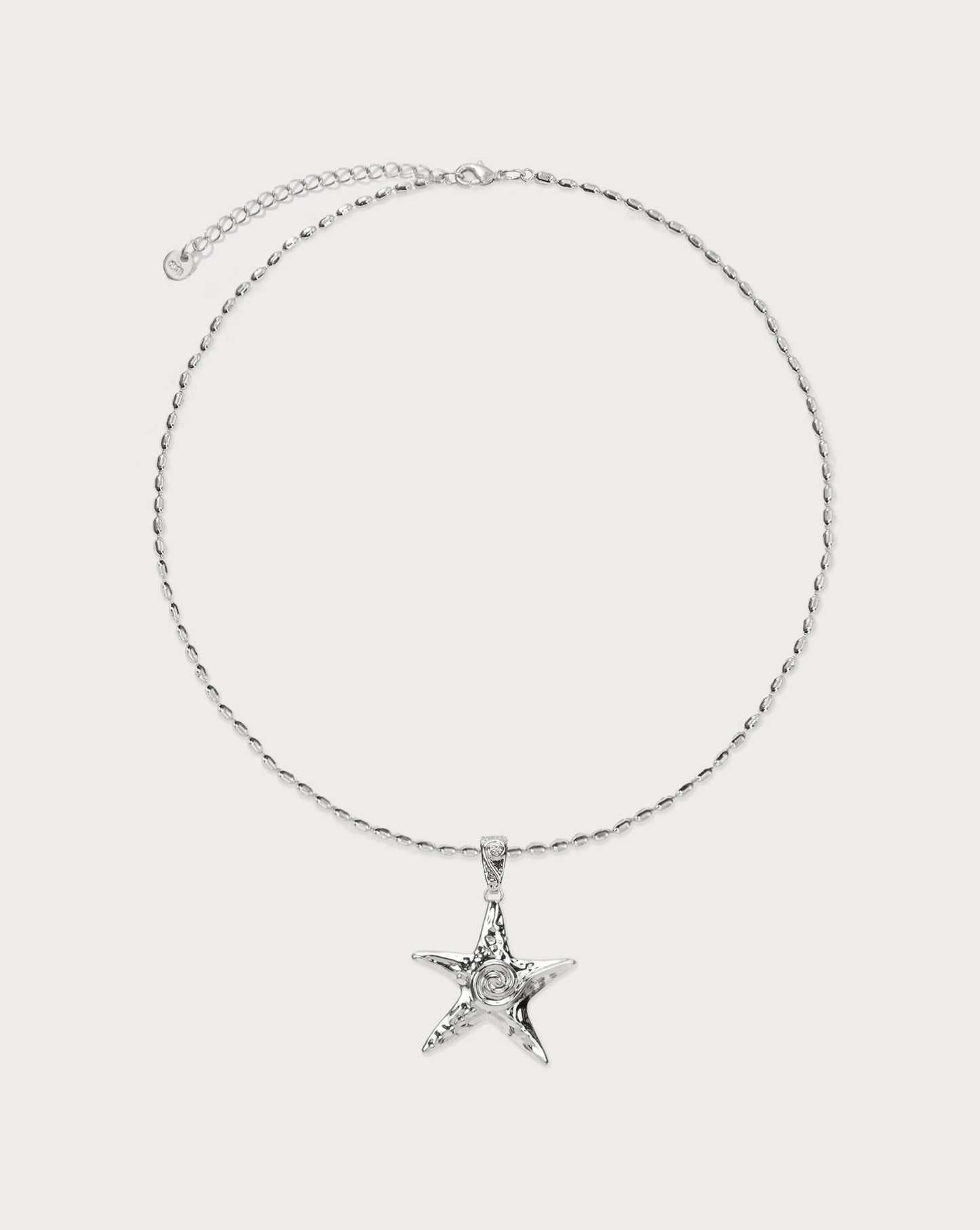 Collier étoile de mer en argent