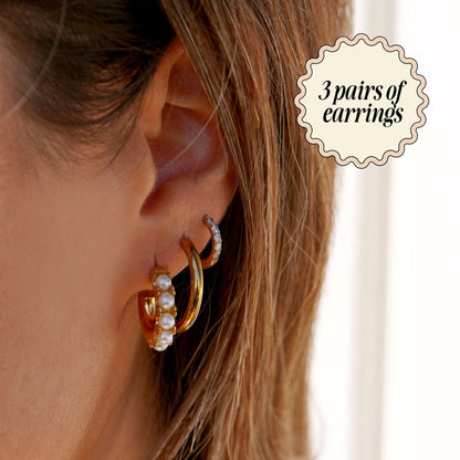 Lot de boucles d'oreilles pour tous les jours