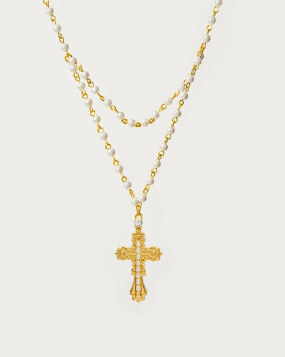 Collier croix Everette en or