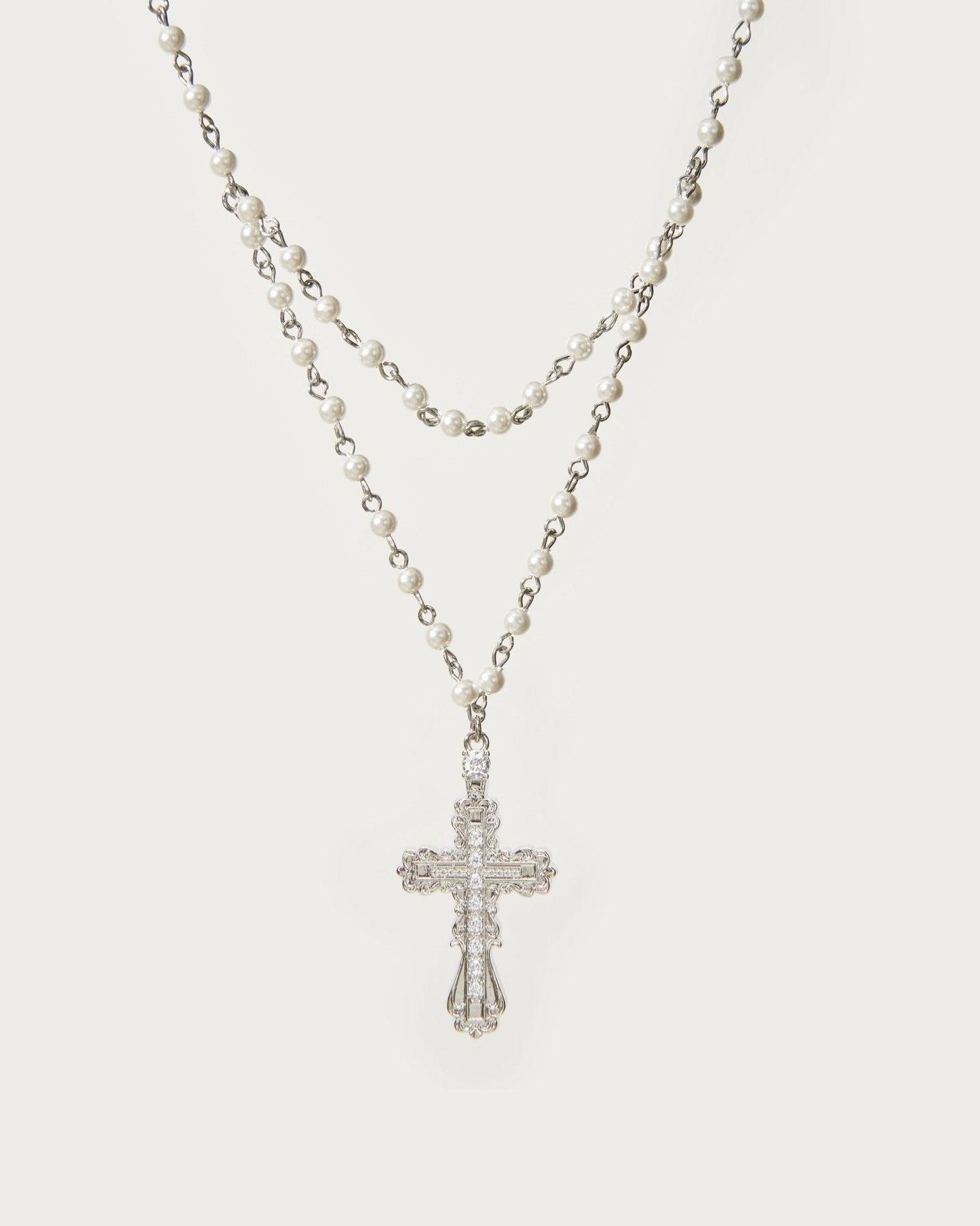 Everette Cross Necklace in Gold