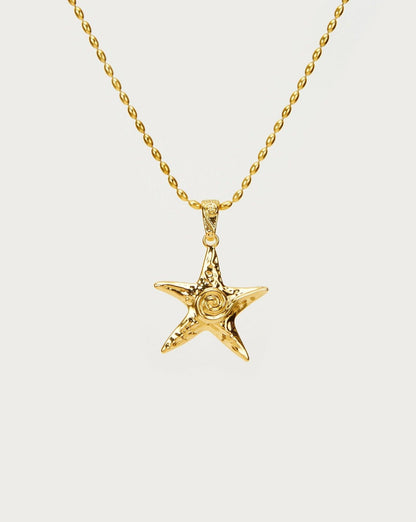 Gold Starfish Necklace