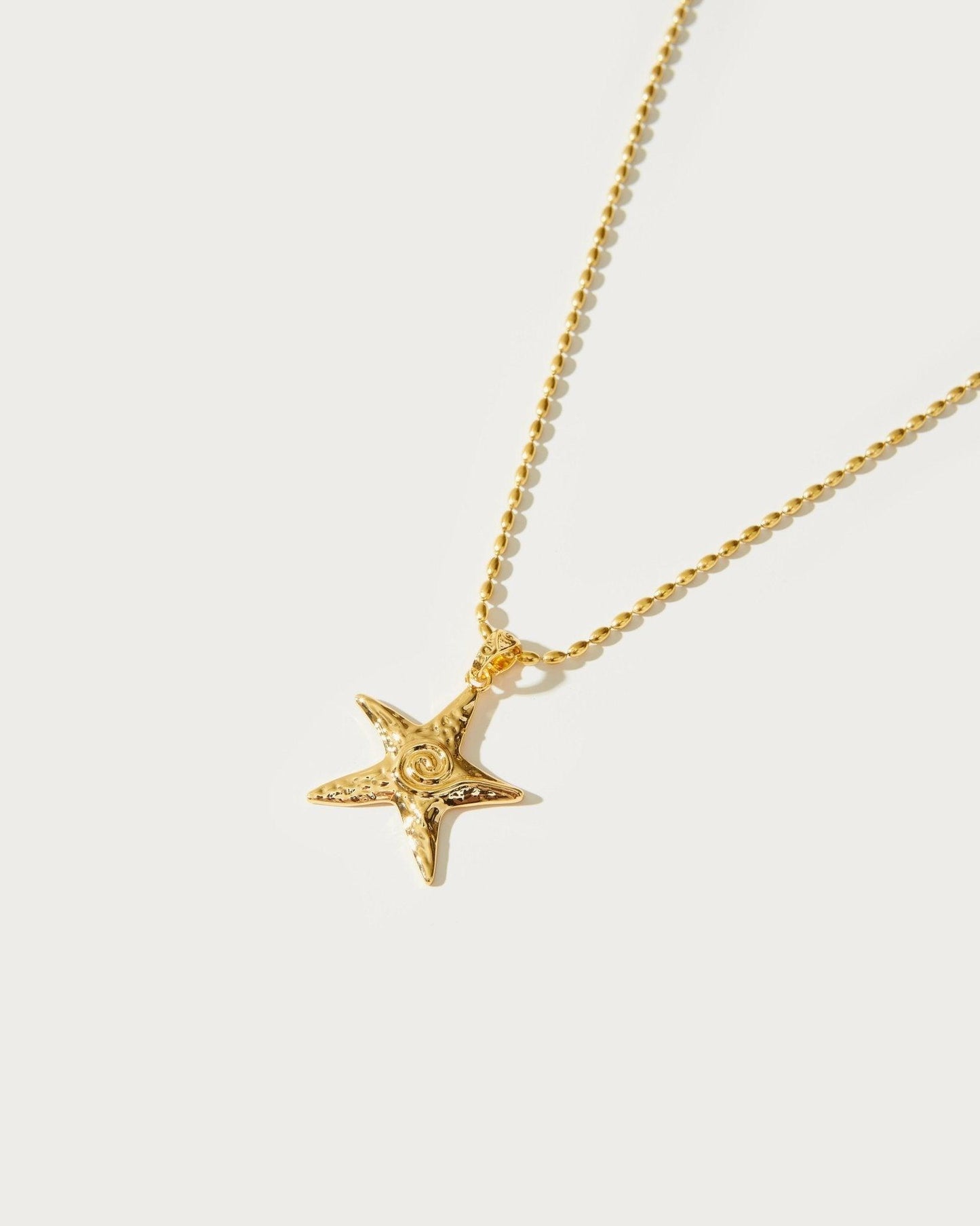 Gold Starfish Necklace