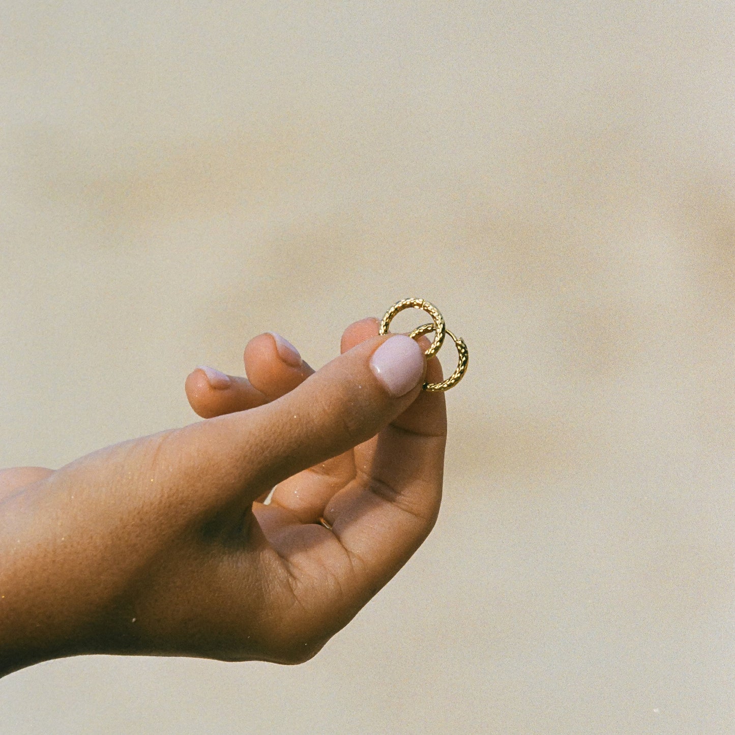 Hammered Hoops Earrings