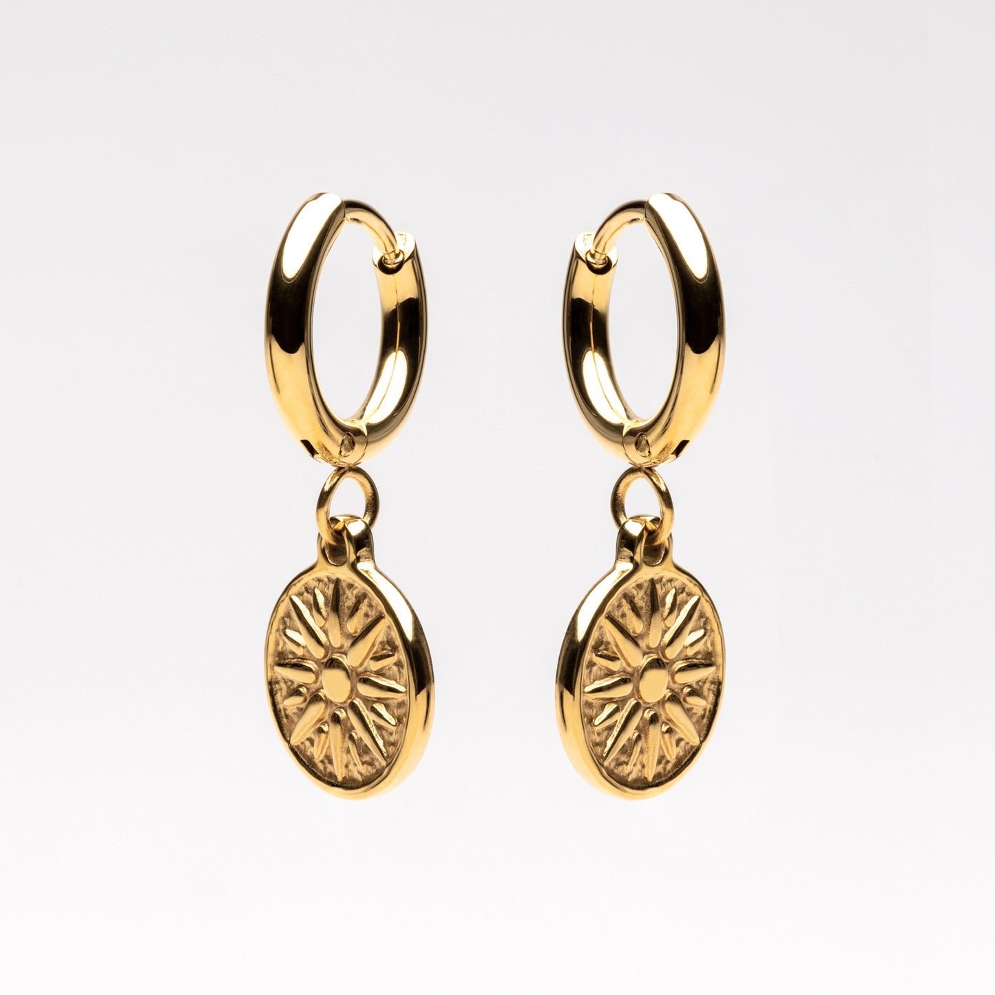 Boucles d'oreilles Soleil d'or