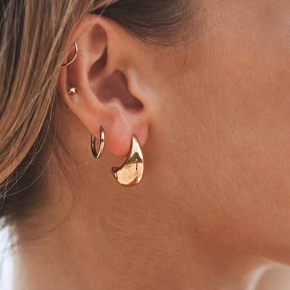 Teardrop Hoop Earrings