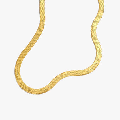 Collier ras du cou épais à chevrons