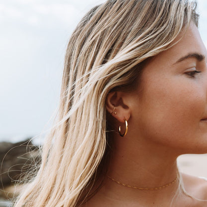 Grandes boucles d'oreilles créoles 