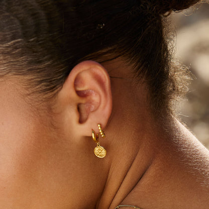 Boucles d'oreilles Soleil d'or