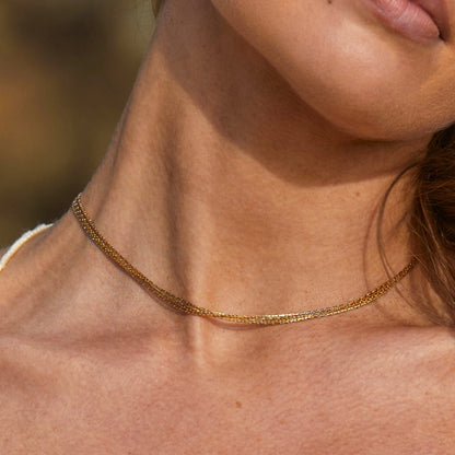 Collier ras du cou à plusieurs niveaux « Riviera »