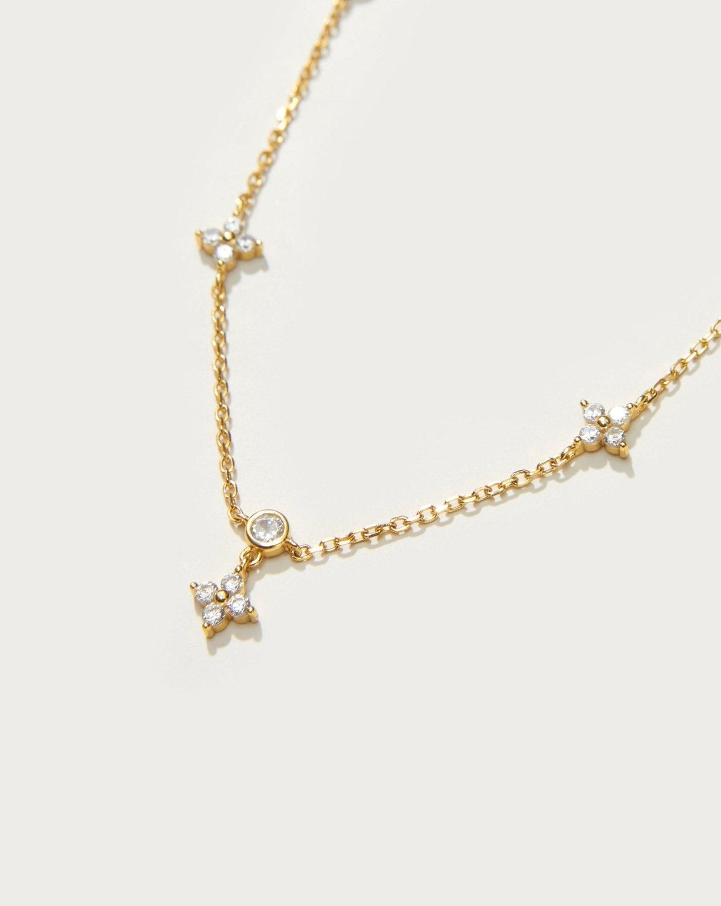 Lucky Clover Necklace in Gold