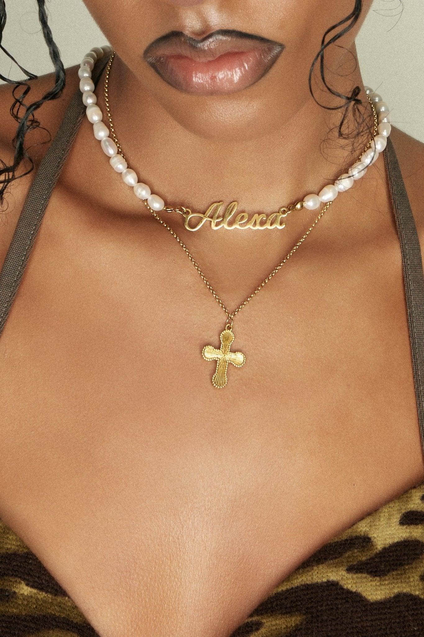 Mini Cross Pendant Necklace