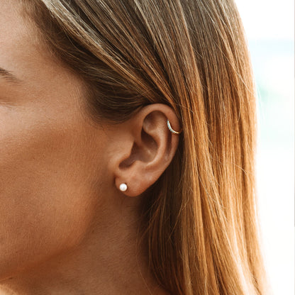 Boucles d'oreilles à clous en perles