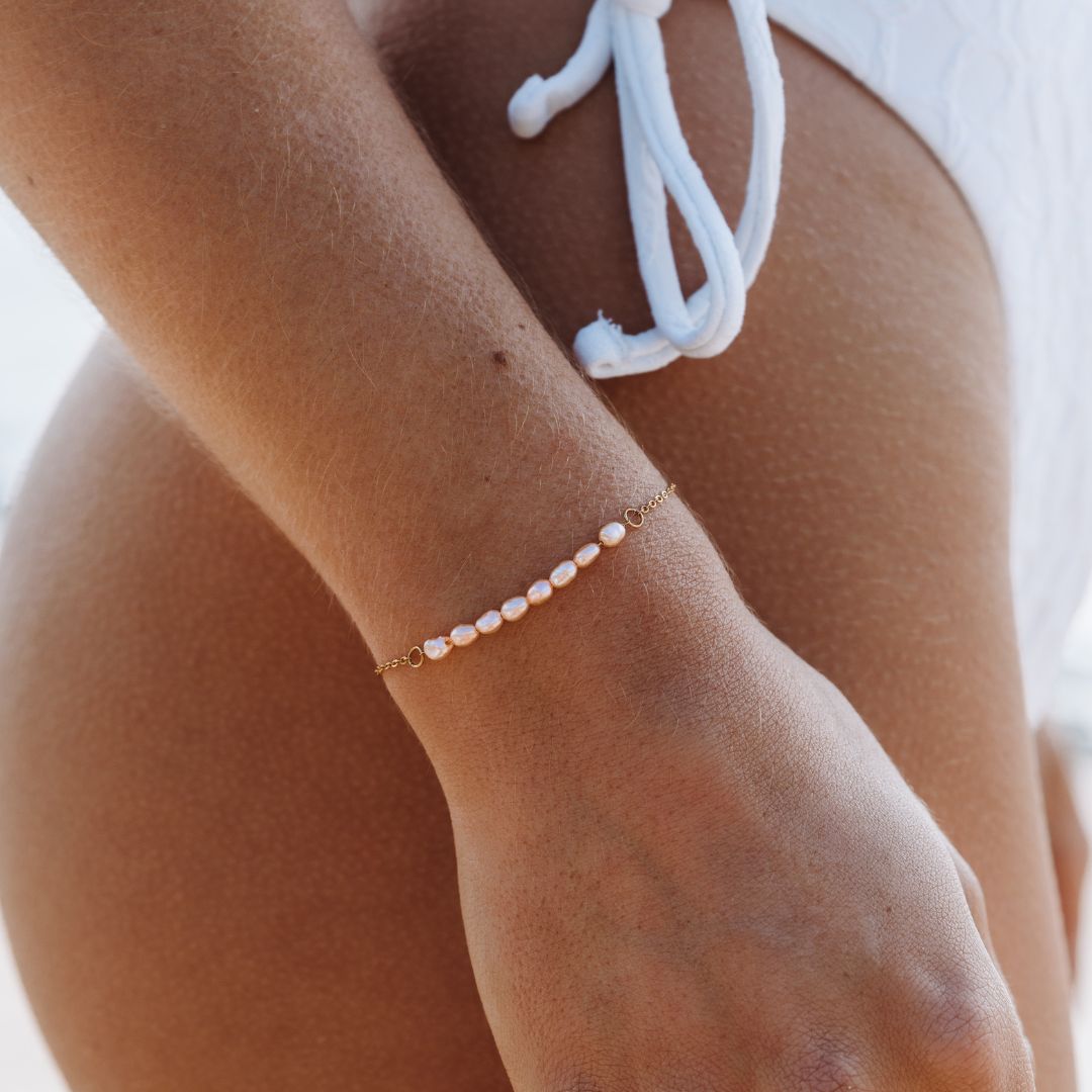 Pink Freshwater Pearl Bracelet