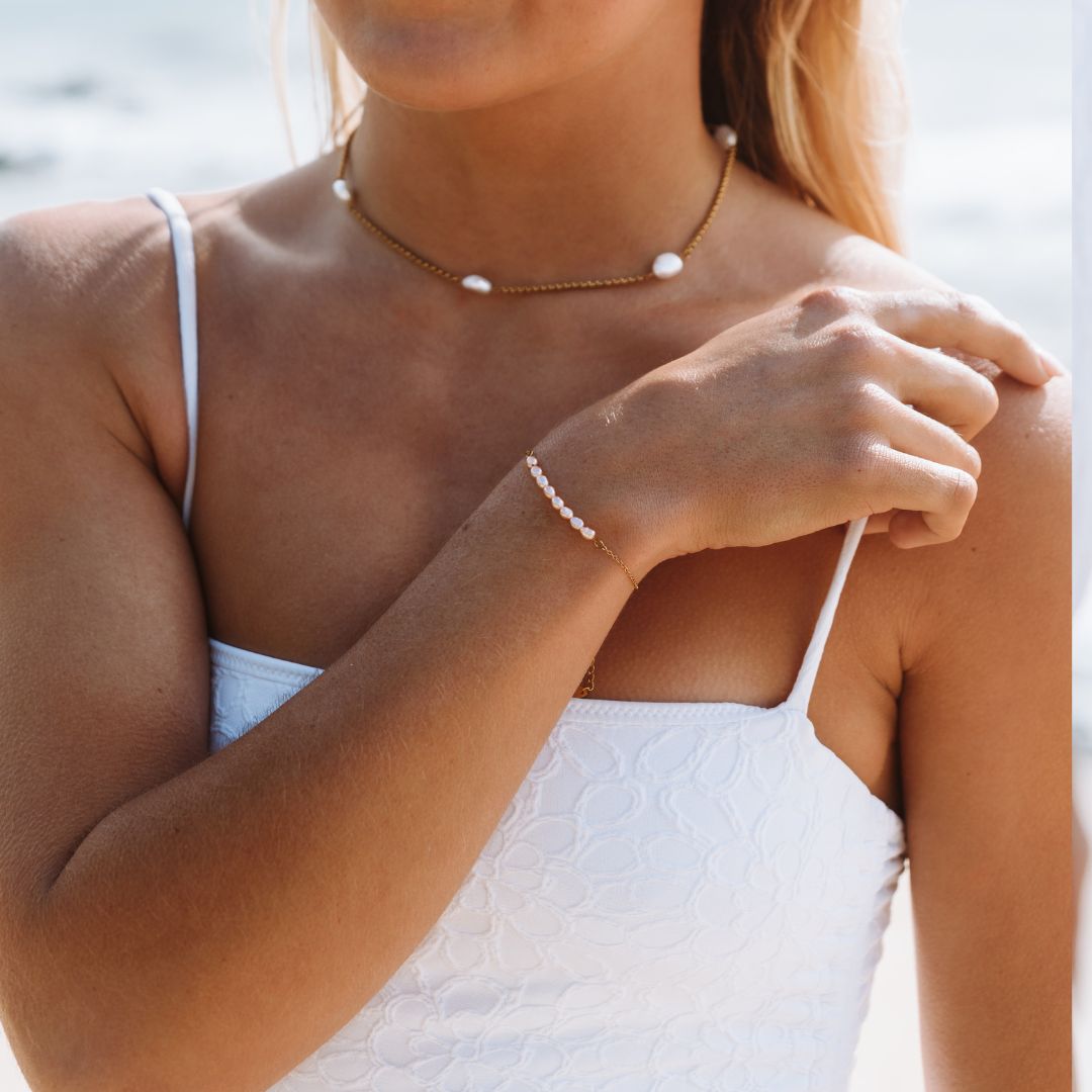 Pink Freshwater Pearl Bracelet