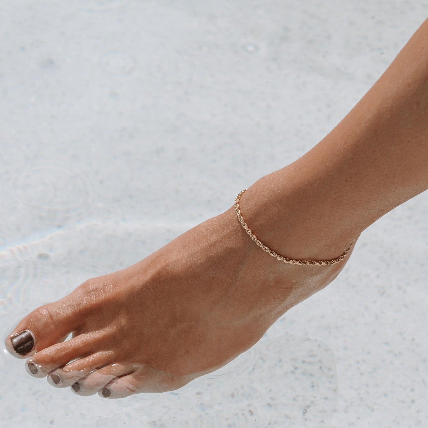 Calvi" Rope Chain Anklet