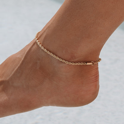 Calvi" Rope Chain Anklet