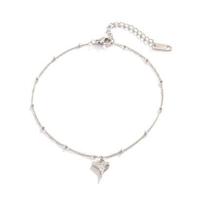 Bracelet de cheville en dent de requin