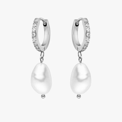 Freshwater Pearl Hoop Earrings