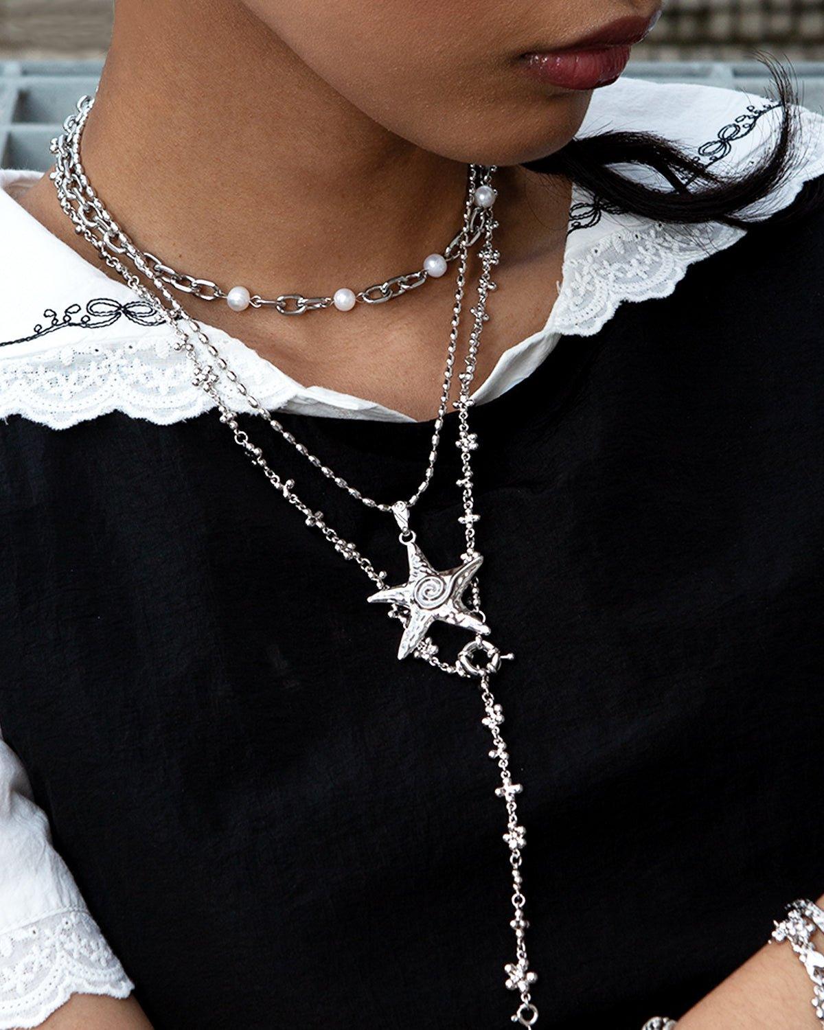 Silver Starfish Necklace