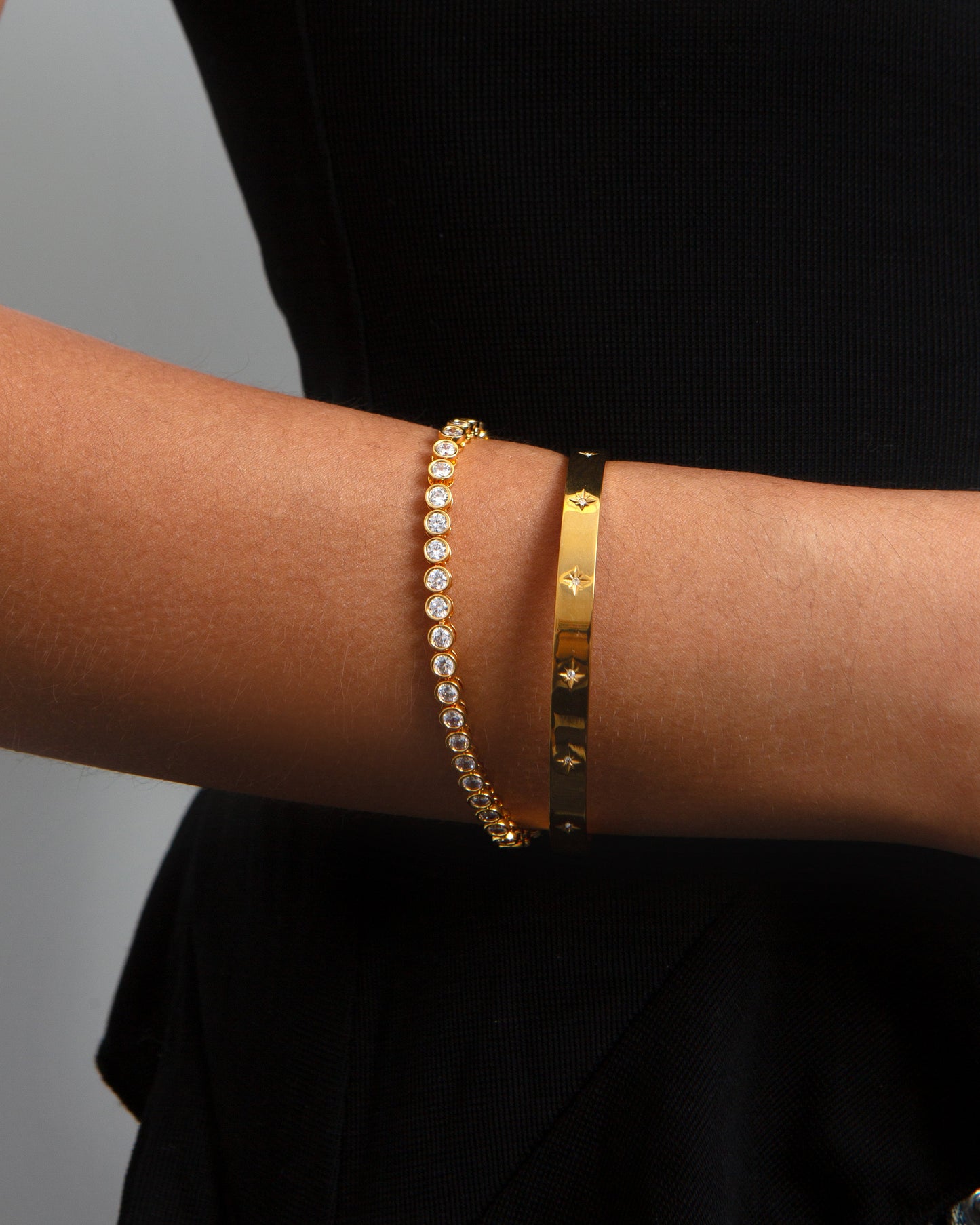 Tennis Bracelet in Gold