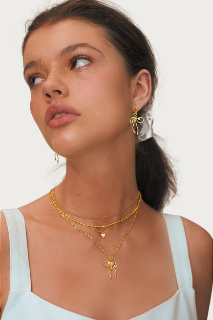 The Miffy Earrings in Gold